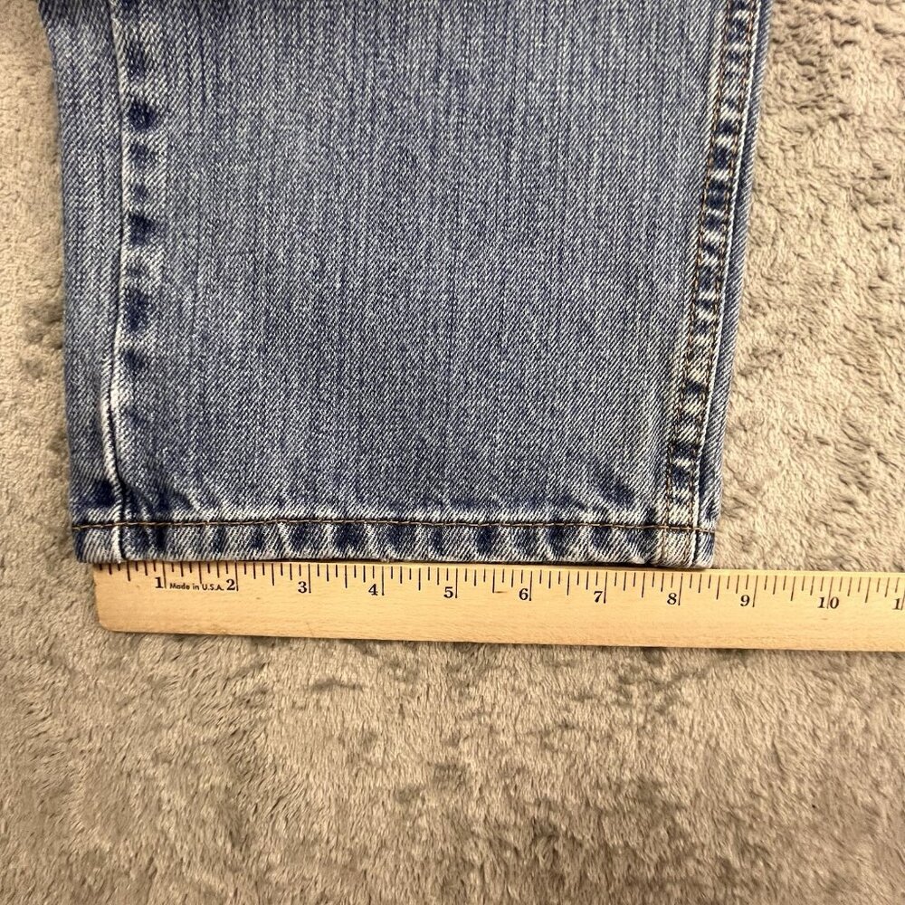 Levis 505 Jeans Mens 38x30 Blue Denim Medium Wash Straight Fit Button Fly Y2K - Picture 7 of 16